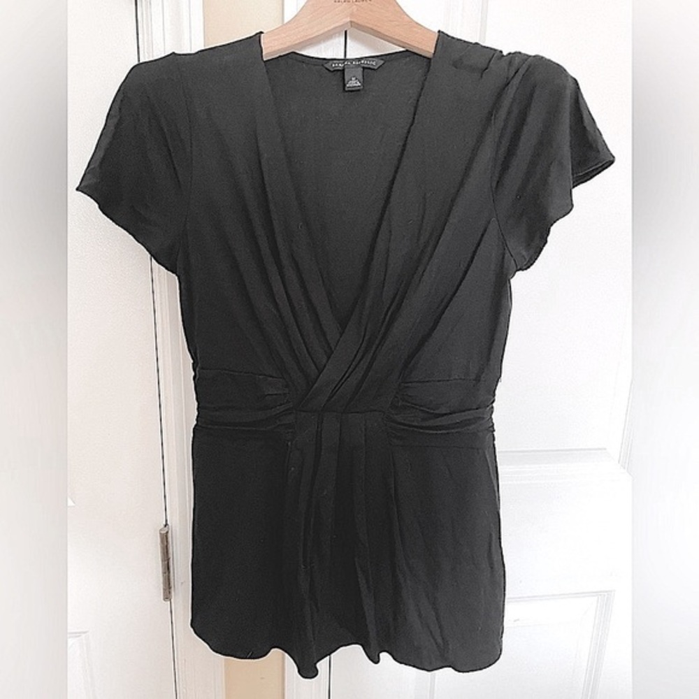 Banana republic black top - short sleeve; size Medium